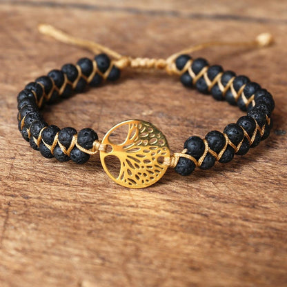 Natural African Stone Beaded Bracelet Bracelets - The Burner Shop