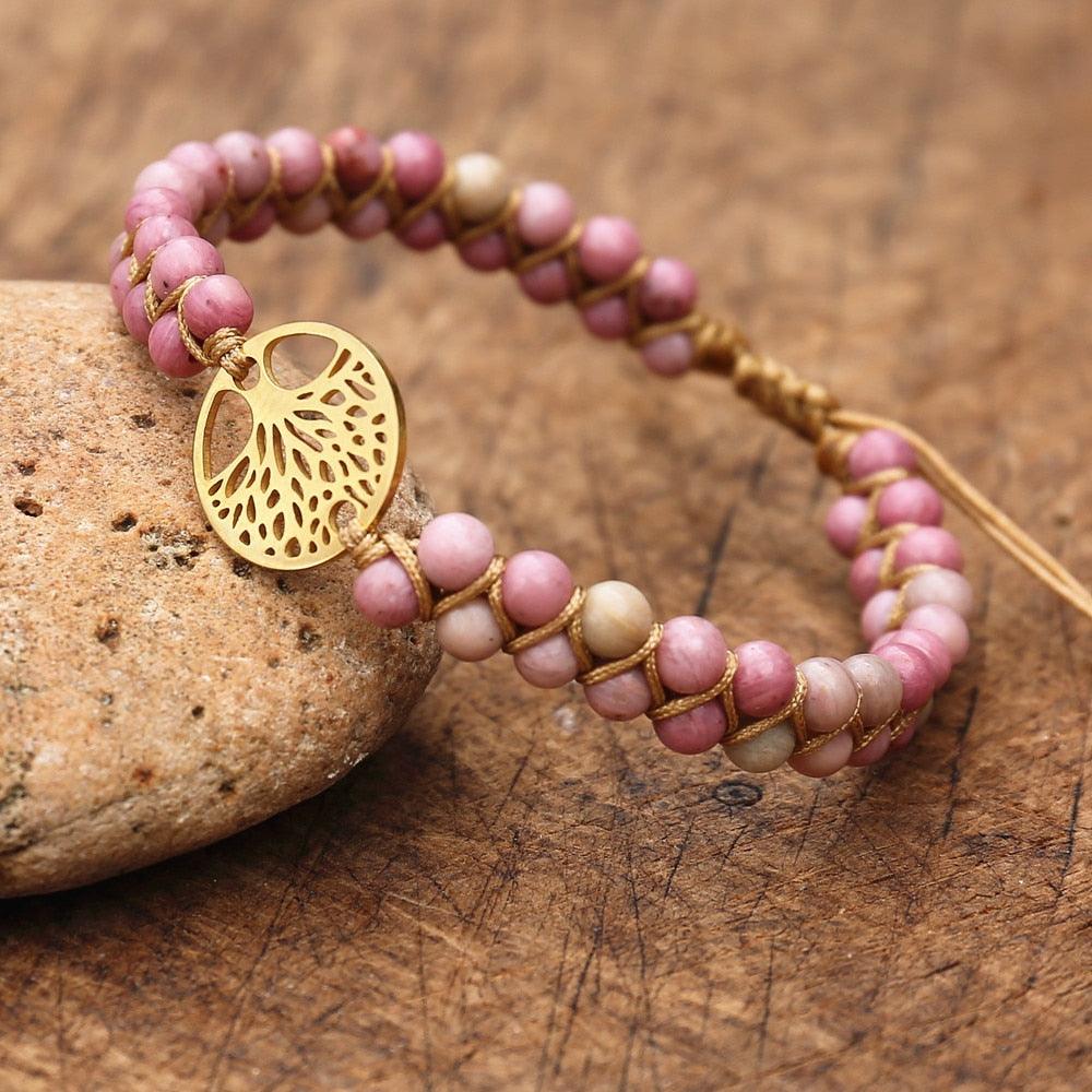 Natural African Stone Beaded Bracelet Bracelets - The Burner Shop