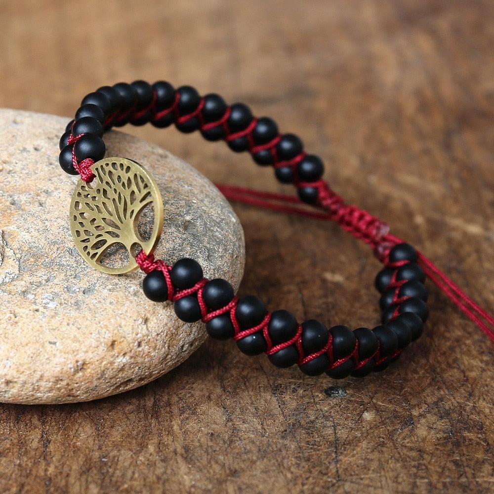 Natural African Stone Beaded Bracelet Bracelets - The Burner Shop
