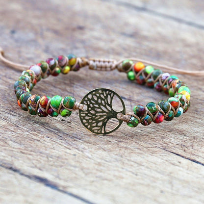 Natural African Stone Beaded Bracelet Bracelets - The Burner Shop
