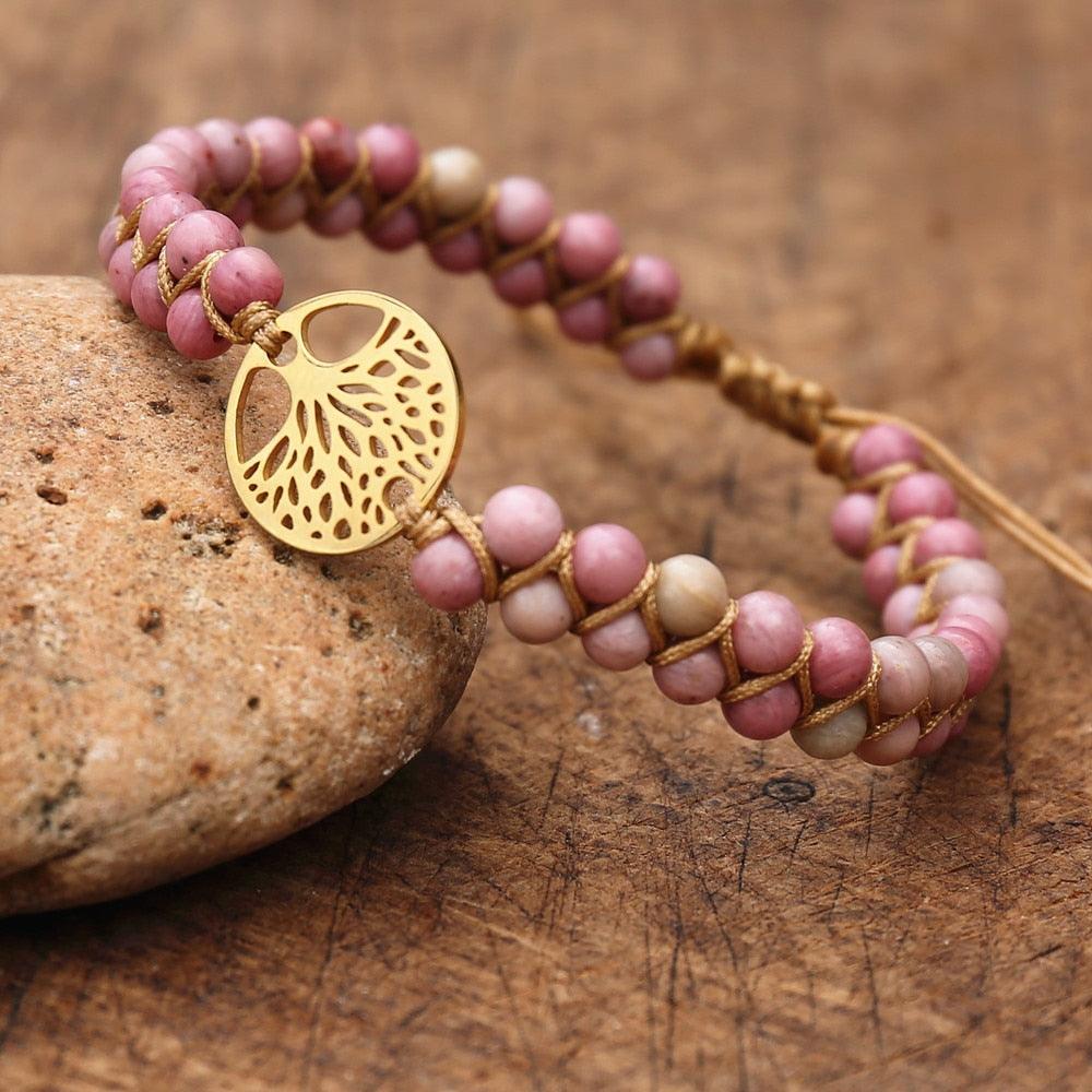 Natural African Stone Beaded Bracelet Bracelets - The Burner Shop