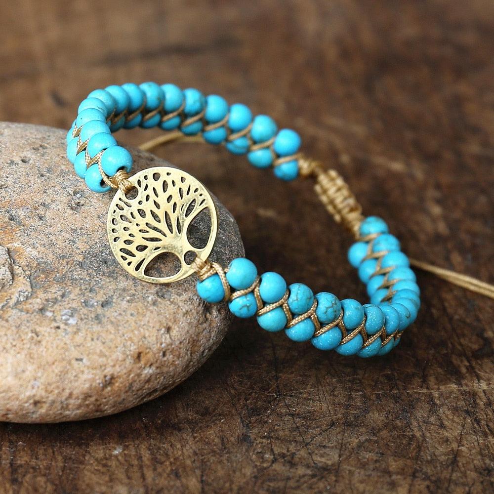 Natural African Stone Beaded Bracelet Bracelets - The Burner Shop