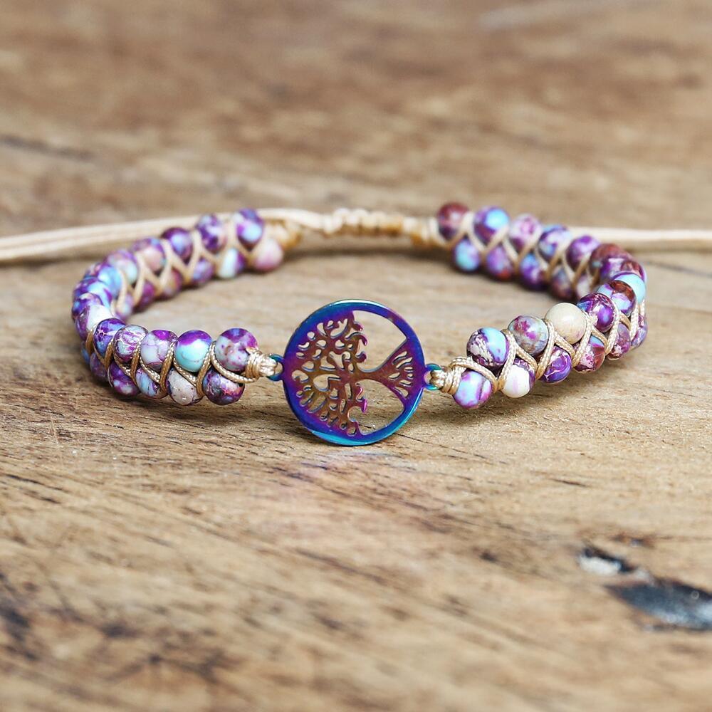 Natural African Stone Beaded Bracelet Bracelets - The Burner Shop