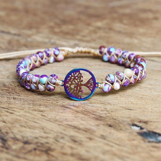 Natural African Stone Beaded Bracelet Bracelets - The Burner Shop