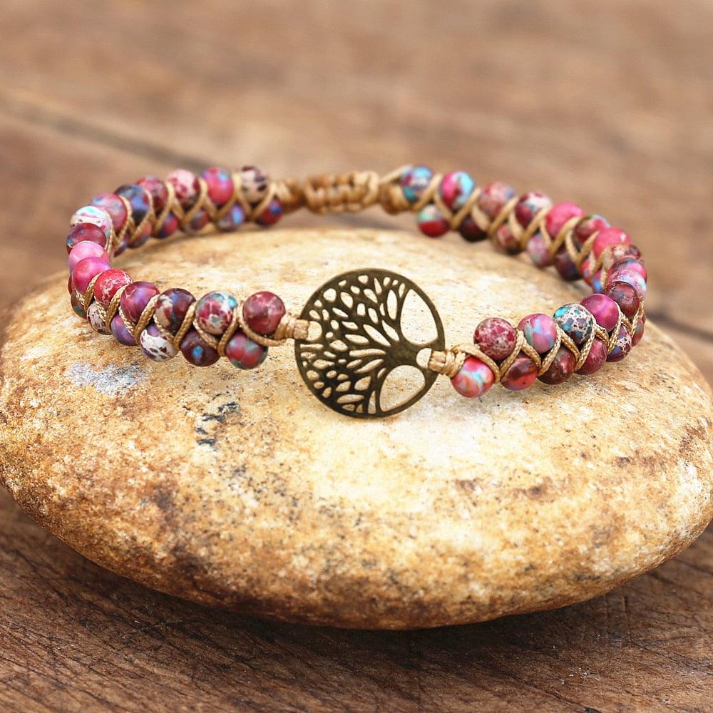 Natural African Stone Beaded Bracelet Bracelets - The Burner Shop