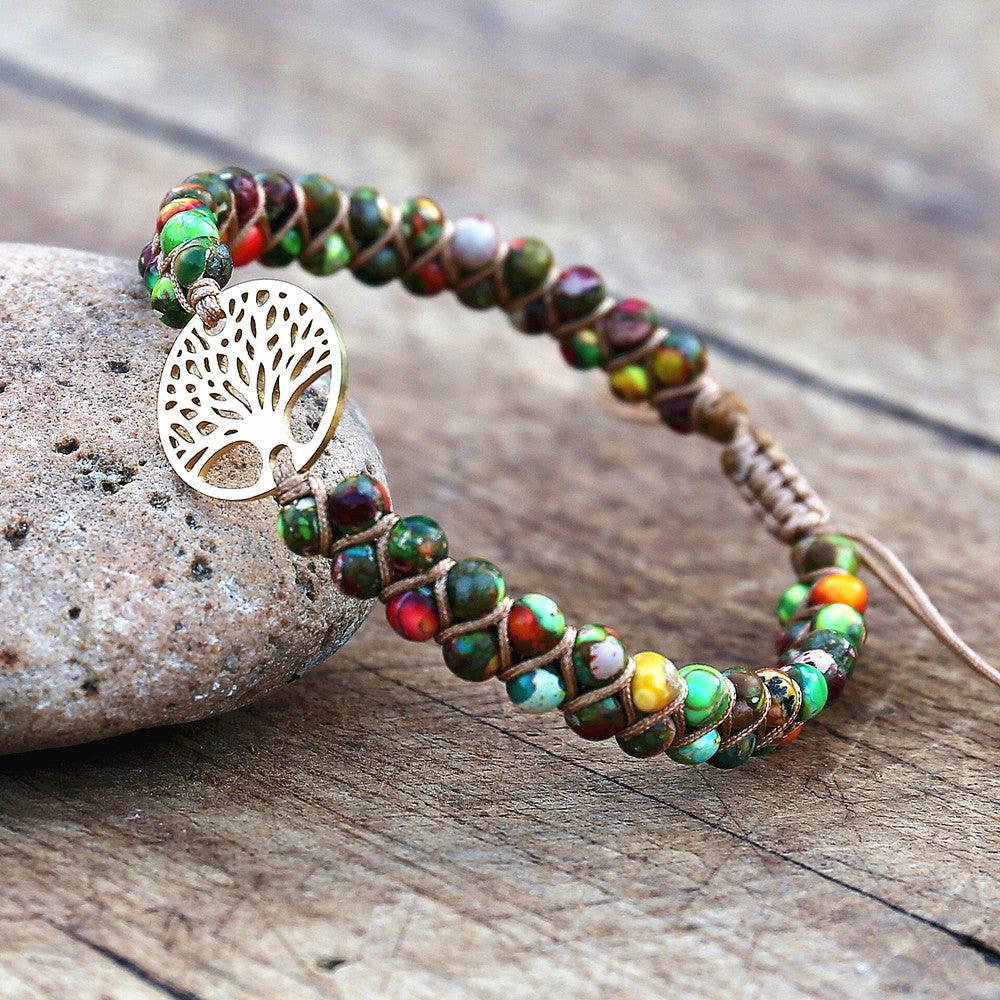 Natural African Stone Beaded Bracelet Bracelets - The Burner Shop