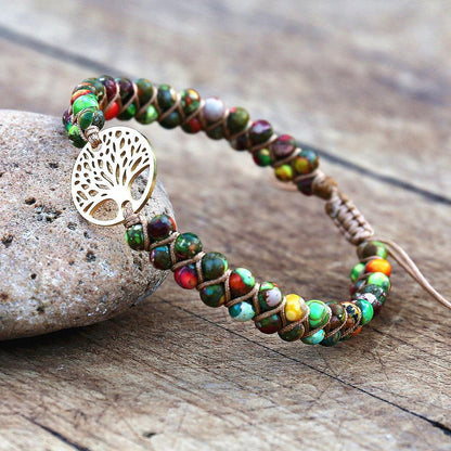 Natural African Stone Beaded Bracelet Bracelets - The Burner Shop