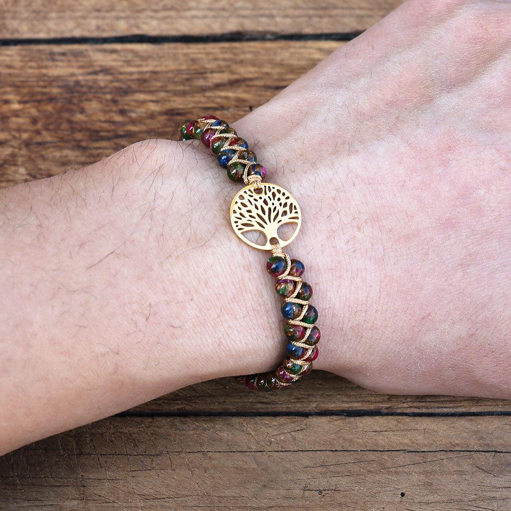 Natural African Stone Beaded Bracelet Bracelets - The Burner Shop