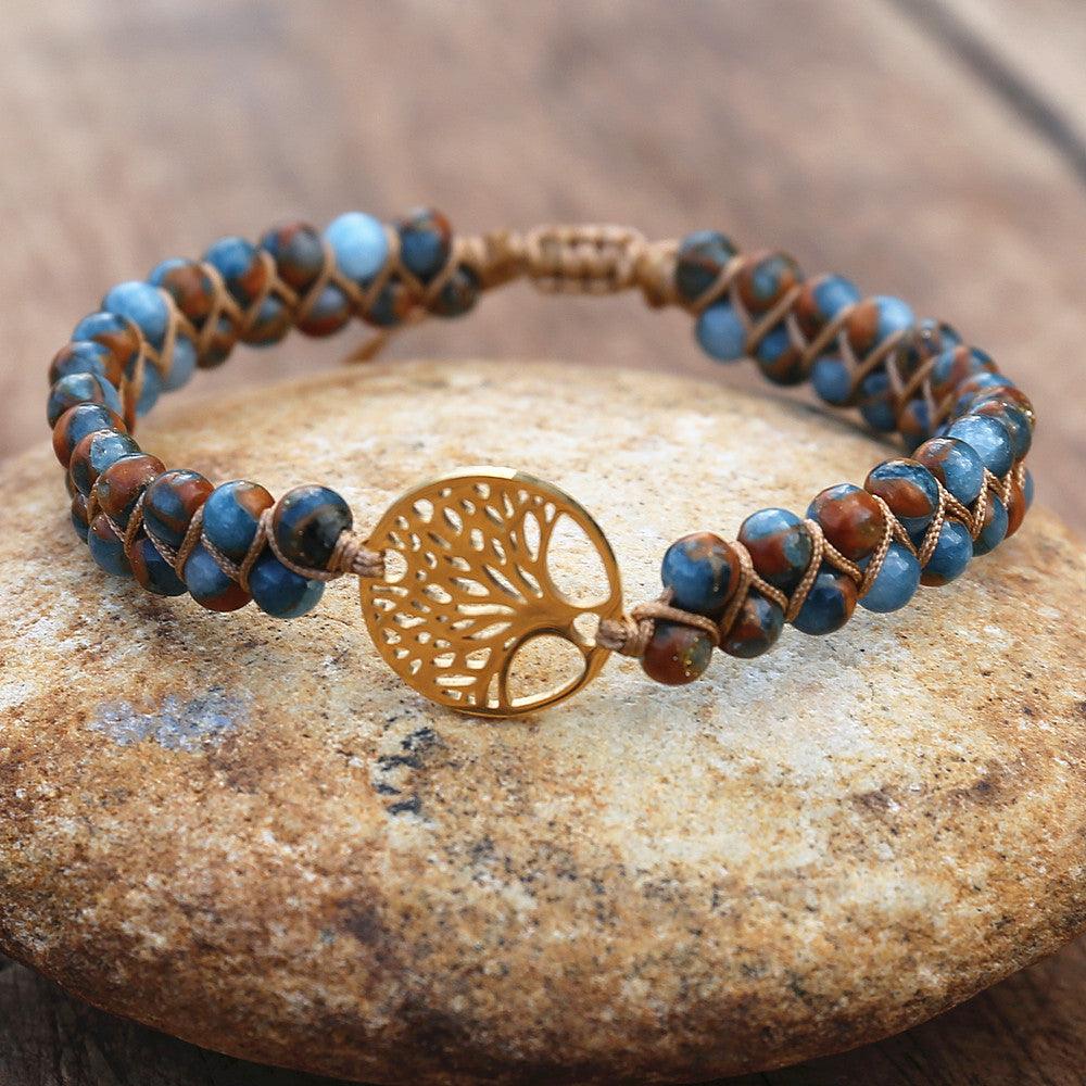 Natural African Stone Beaded Bracelet Bracelets - The Burner Shop