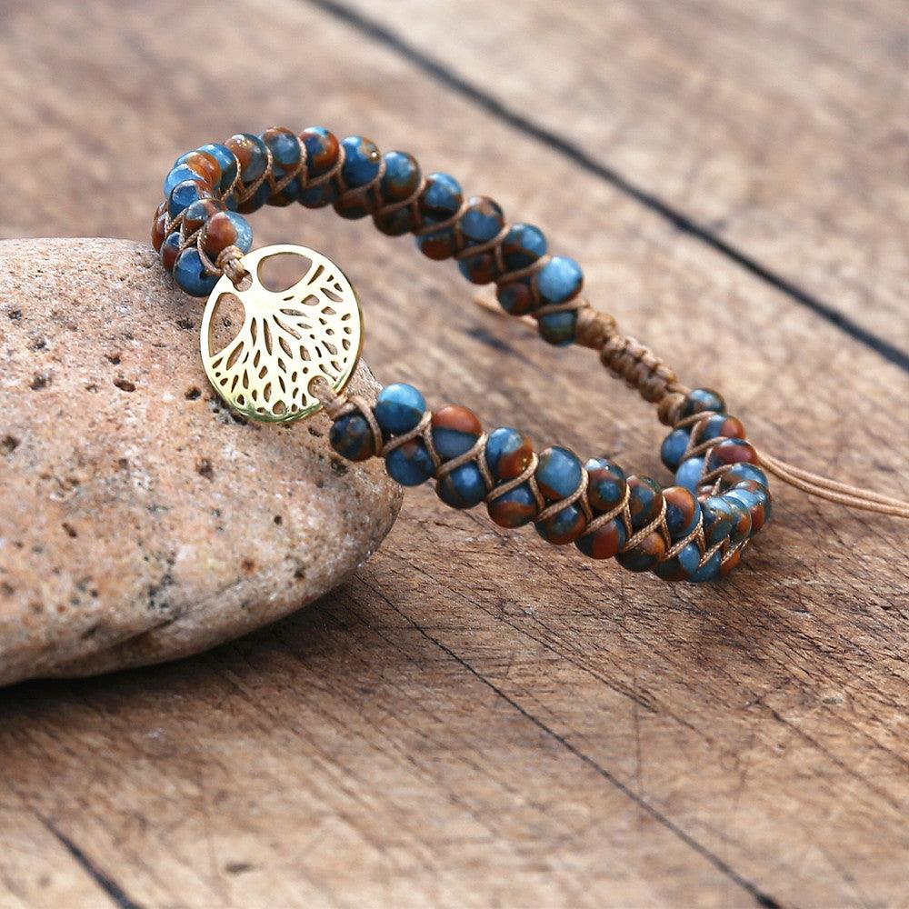 Natural African Stone Beaded Bracelet Bracelets - The Burner Shop