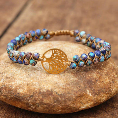 Natural African Stone Beaded Bracelet Bracelets - The Burner Shop
