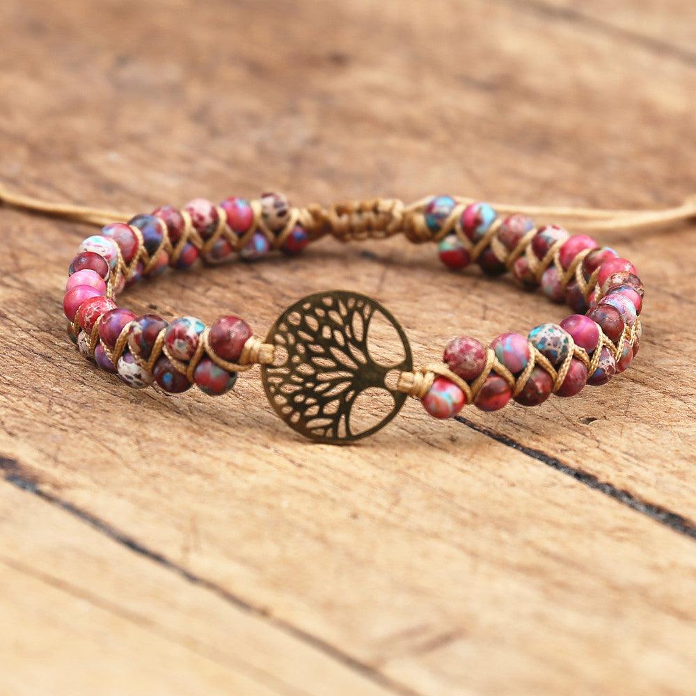 Natural African Stone Beaded Bracelet Bracelets - The Burner Shop