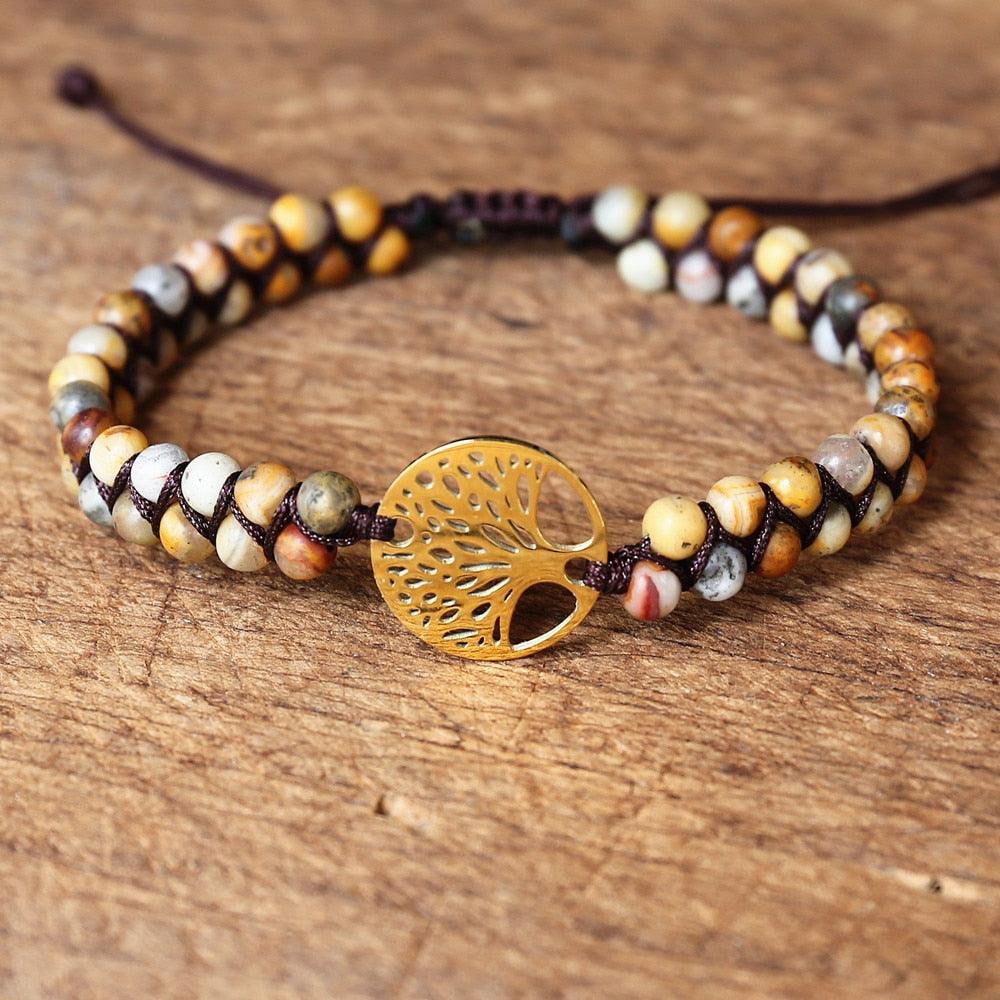 Natural African Stone Beaded Bracelet Bracelets - The Burner Shop