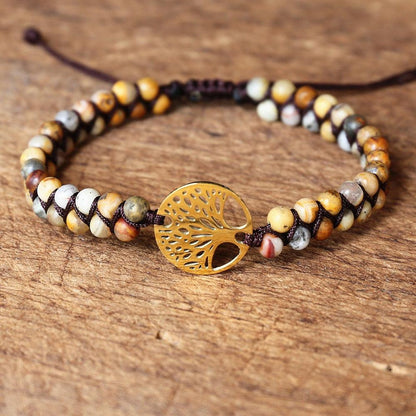 Natural African Stone Beaded Bracelet Bracelets - The Burner Shop