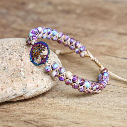 Natural African Stone Beaded Bracelet Bracelets - The Burner Shop