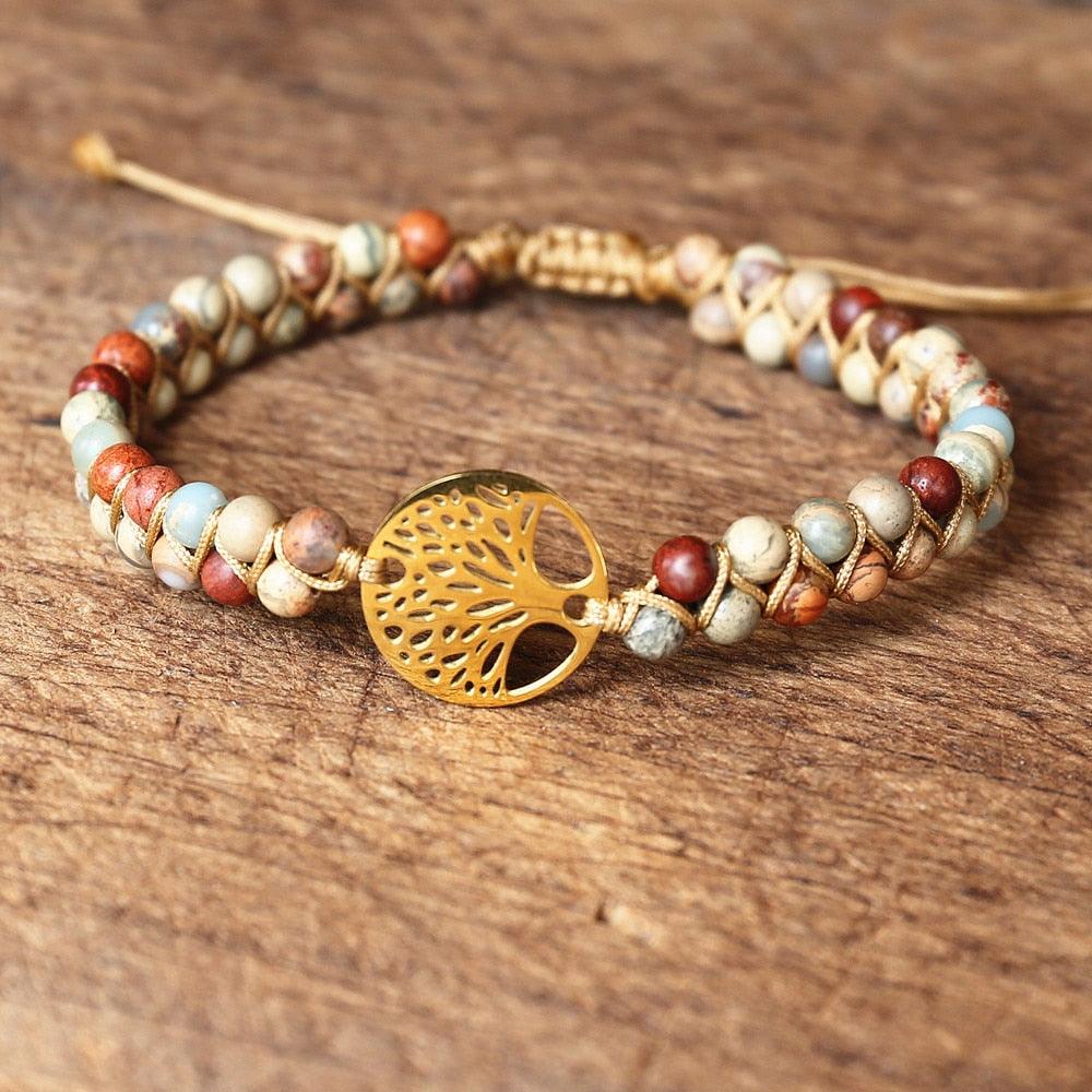 Natural African Stone Beaded Bracelet Bracelets - The Burner Shop