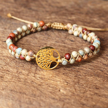 Natural African Stone Beaded Bracelet Bracelets - The Burner Shop