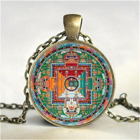 Necklace with Tibetan Pendant Necklaces - The Burner Shop