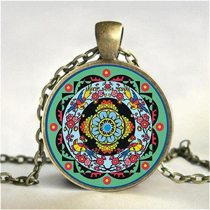 Necklace with Tibetan Pendant Necklaces - The Burner Shop