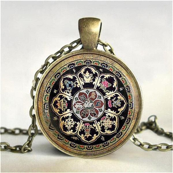 Necklace with Tibetan Pendant Necklaces - The Burner Shop