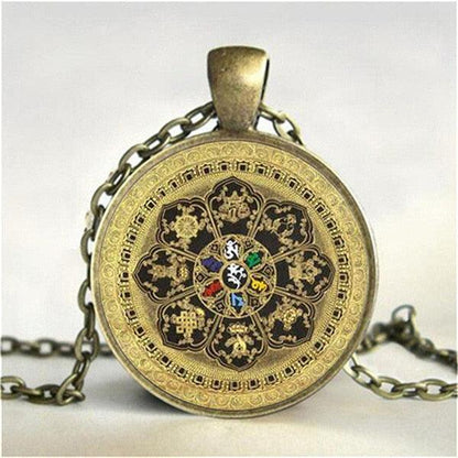 Necklace with Tibetan Pendant Necklaces - The Burner Shop