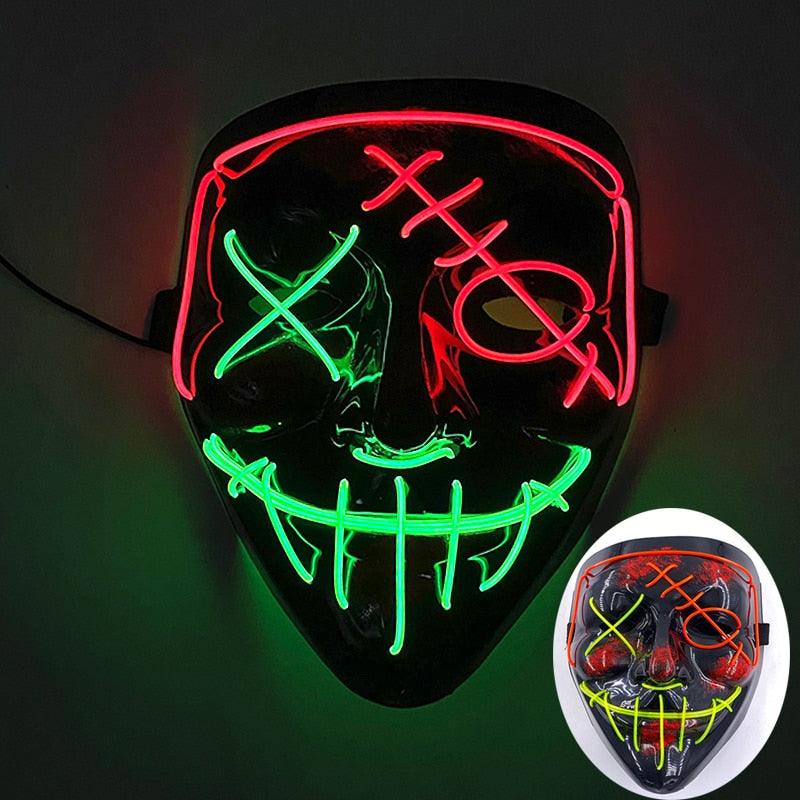 Neon Purge Mask Face Masks - The Burner Shop