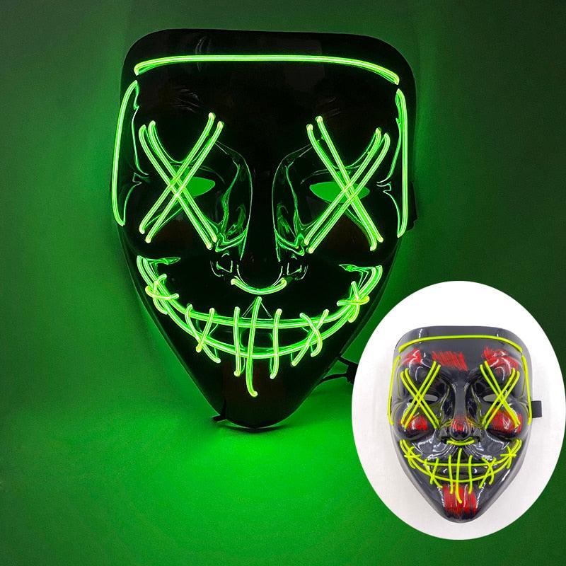 Neon Purge Mask Face Masks - The Burner Shop