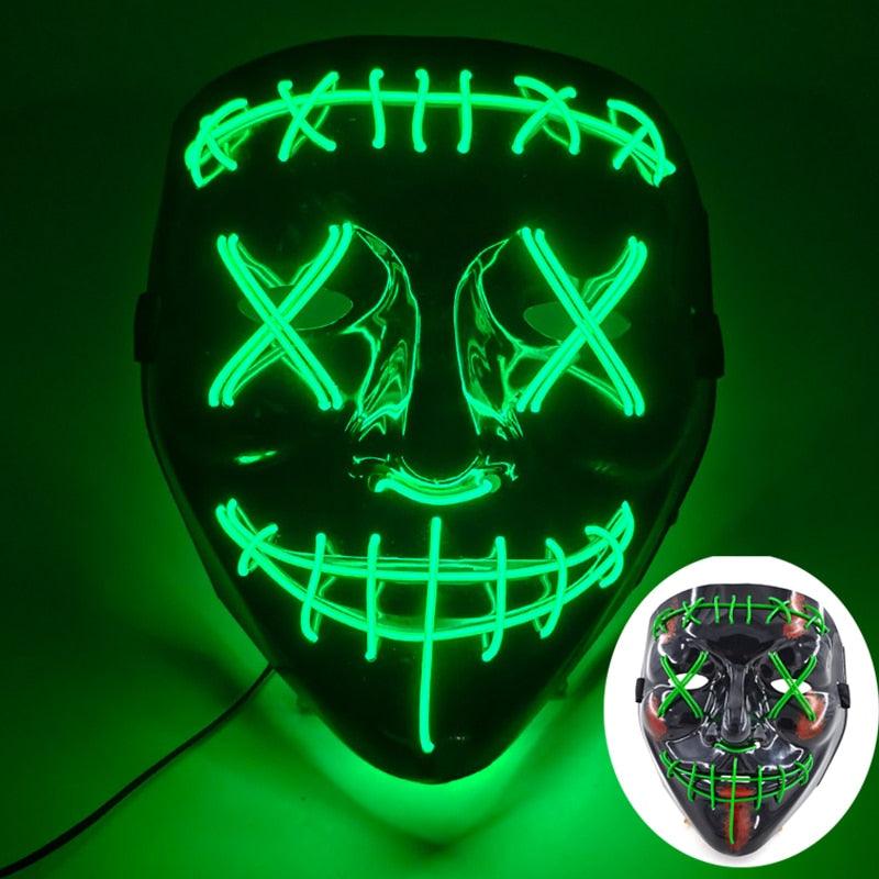 Neon Purge Mask Face Masks - The Burner Shop
