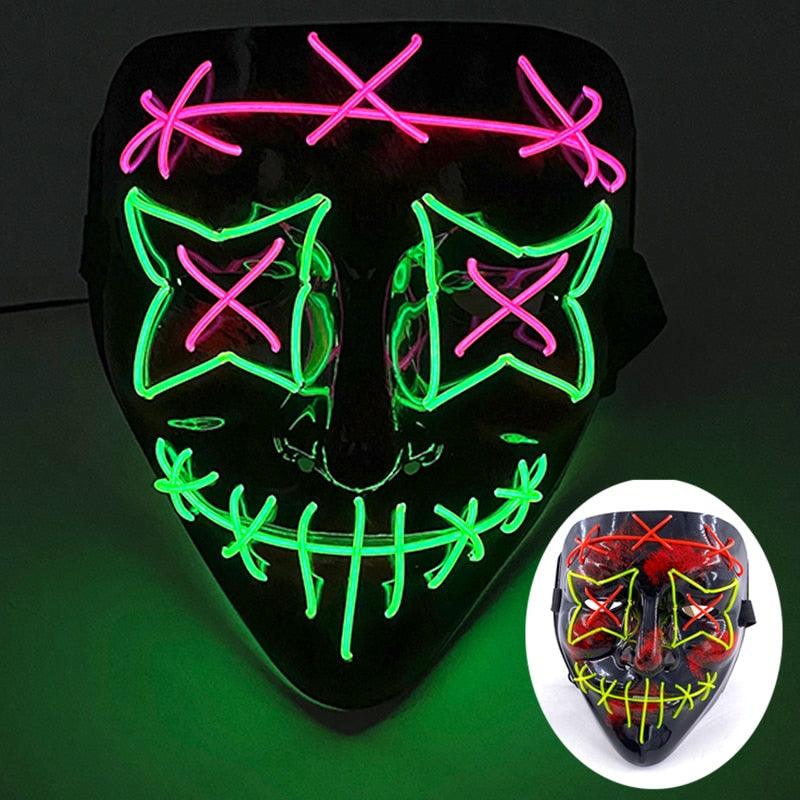 Neon Purge Mask Face Masks - The Burner Shop