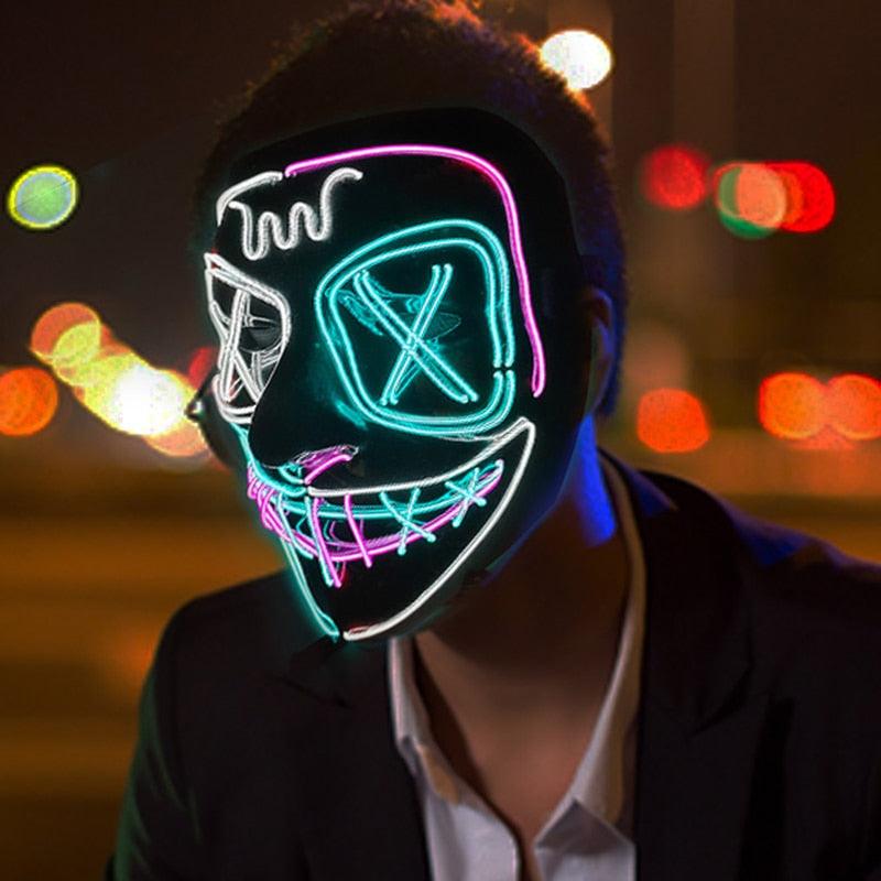 Neon Purge Mask Face Masks - The Burner Shop