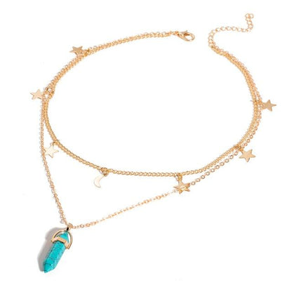 Opal Chrystal Pendant Necklaces - The Burner Shop