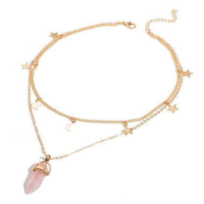 Opal Chrystal Pendant Necklaces - The Burner Shop