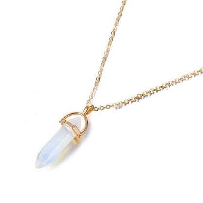 Opal Chrystal Pendant Necklaces - The Burner Shop