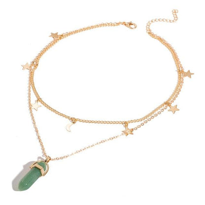 Opal Chrystal Pendant Necklaces - The Burner Shop