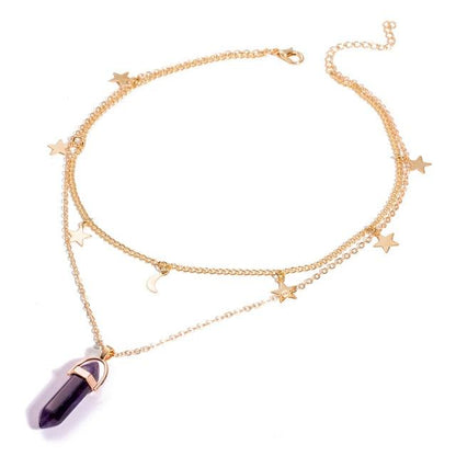 Opal Chrystal Pendant Necklaces - The Burner Shop