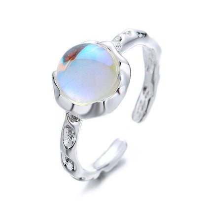 Opal Irregular Natural Stone Ring Rings - The Burner Shop