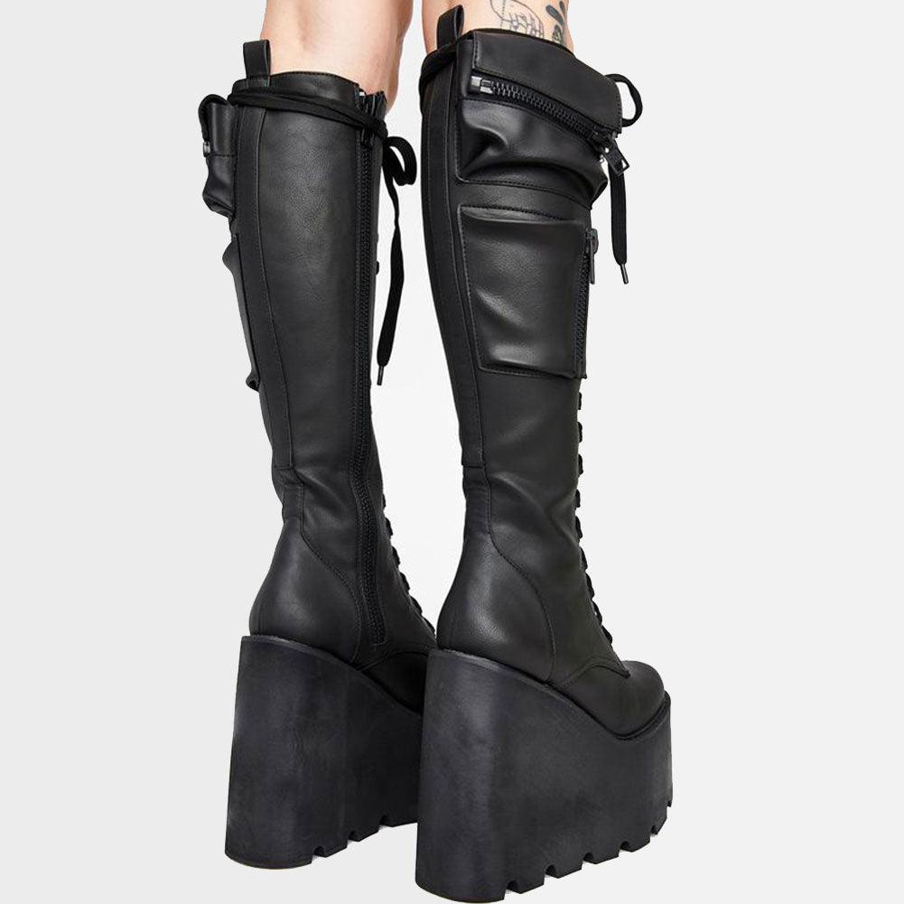 Pocket Platform Boots Boots - The Burner Shop