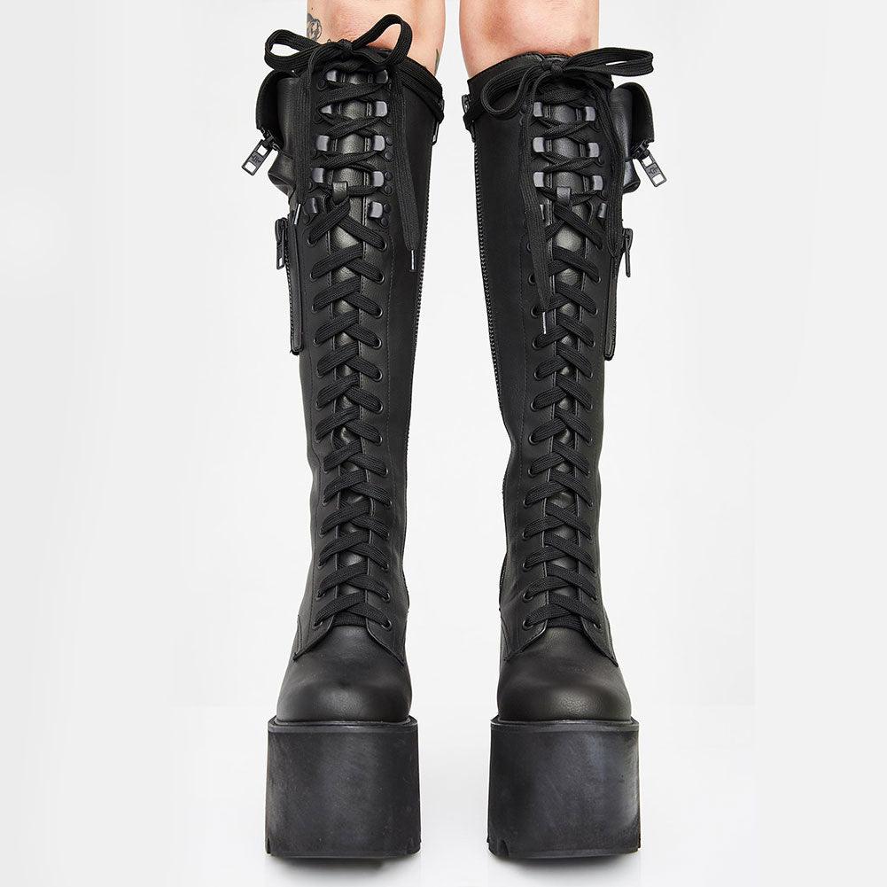 Pocket Platform Boots Boots - The Burner Shop