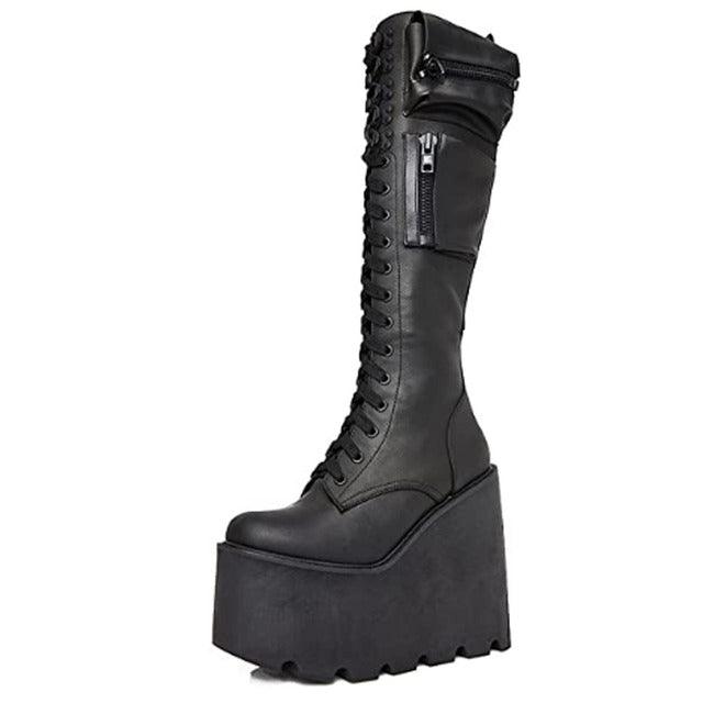 Pocket Platform Boots Boots - The Burner Shop