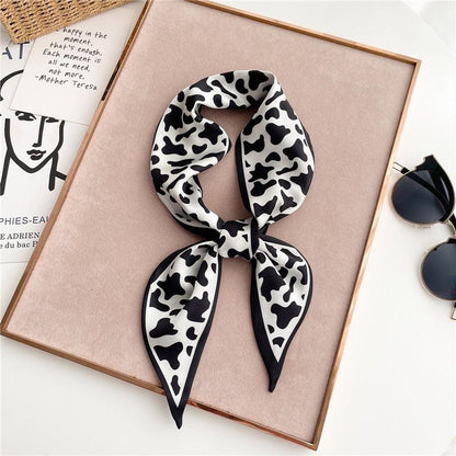 Print Silky Hair Band Scarf Hair Accessory - The Burner Shop