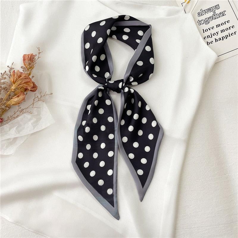 Print Silky Hair Band Scarf Hair Accessory - The Burner Shop