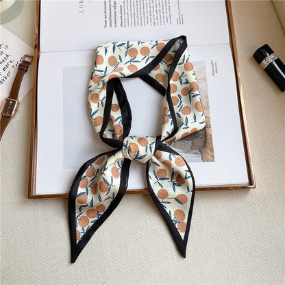 Print Silky Hair Band Scarf Hair Accessory - The Burner Shop
