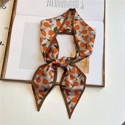 Print Silky Hair Band Scarf Hair Accessory - The Burner Shop