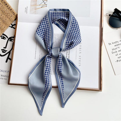 Print Silky Hair Band Scarf Hair Accessory - The Burner Shop
