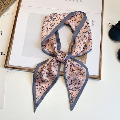 Print Silky Hair Band Scarf Hair Accessory - The Burner Shop