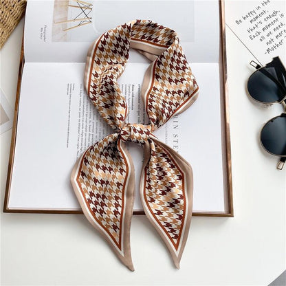 Print Silky Hair Band Scarf Hair Accessory - The Burner Shop