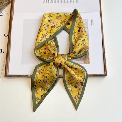 Print Silky Hair Band Scarf Hair Accessory - The Burner Shop