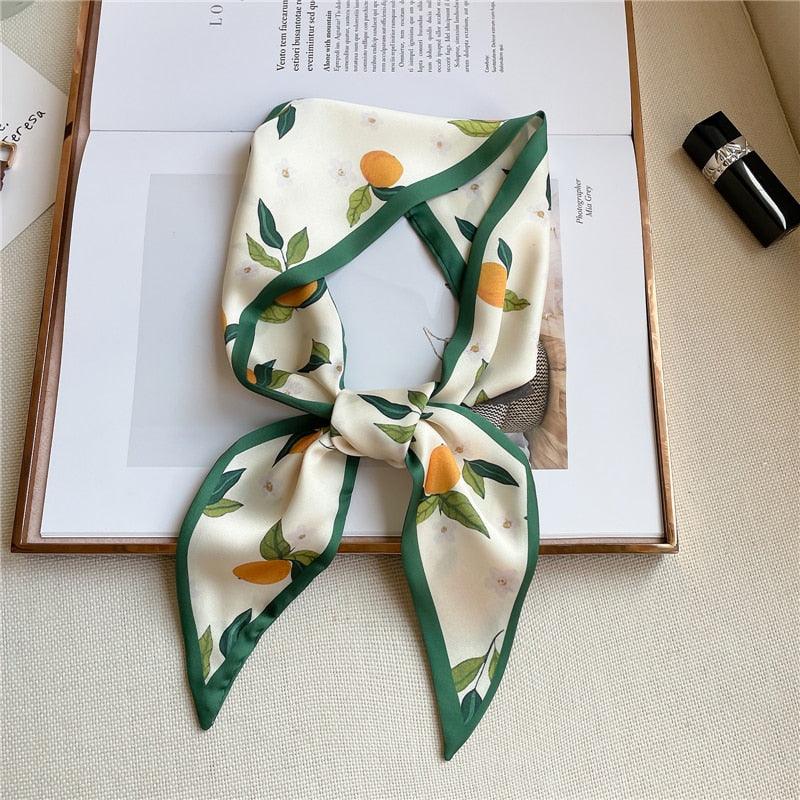 Print Silky Hair Band Scarf Hair Accessory - The Burner Shop
