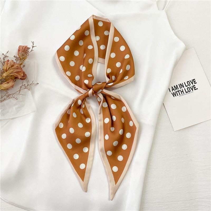 Print Silky Hair Band Scarf Hair Accessory - The Burner Shop