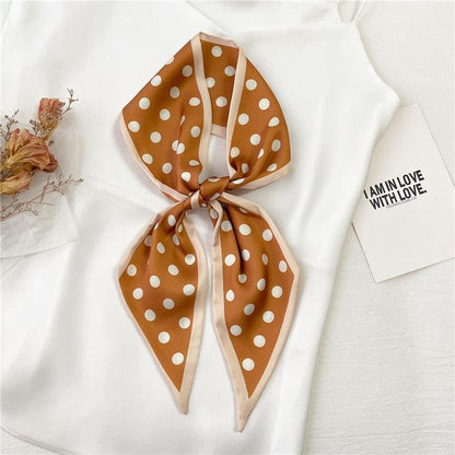 Print Silky Hair Band Scarf Hair Accessory - The Burner Shop